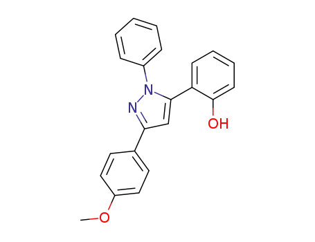 Molecular Structure of 40277-72-3 (Phenol, 2-[3-(4-methoxyphenyl)-1-phenyl-1H-pyrazol-5-yl]-)