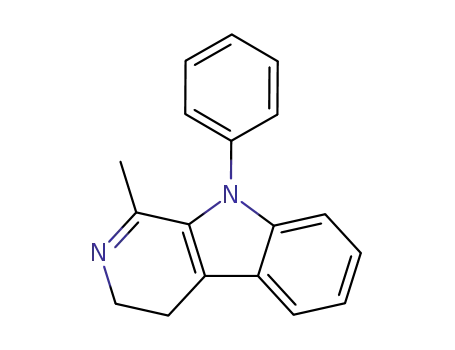 Molecular Structure of 63049-85-4 (3H-Pyrido[3,4-b]indole, 4,9-dihydro-1-methyl-9-phenyl-)