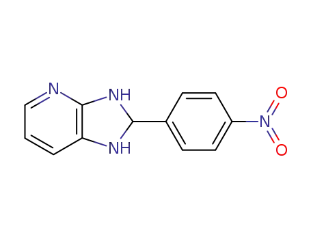 Molecular Structure of 63581-44-2 (1H-Imidazo[4,5-b]pyridine, 2,3-dihydro-2-(4-nitrophenyl)-)