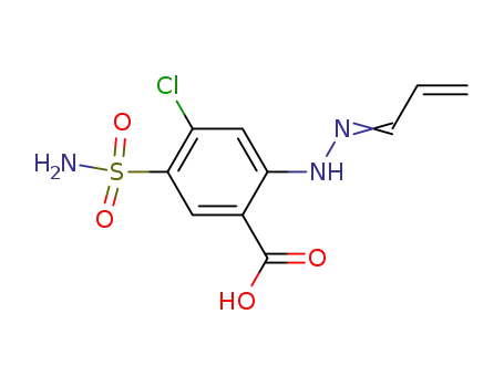 Molecular Structure of 65692-09-3 (Benzoic acid, 5-(aminosulfonyl)-4-chloro-2-(2-propenylidenehydrazino)-)