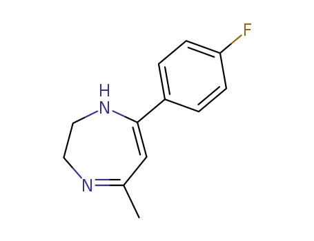 Molecular Structure of 63185-36-4 (1H-1,4-Diazepine, 7-(4-fluorophenyl)-2,3-dihydro-5-methyl-)