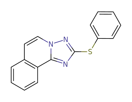 Molecular Structure of 63237-76-3 ([1,2,4]Triazolo[5,1-a]isoquinoline, 2-(phenylthio)-)