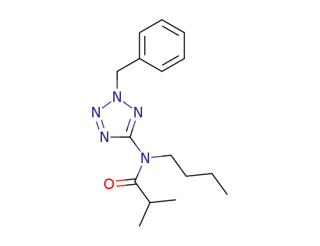 Molecular Structure of 62400-26-4 (Propanamide, N-butyl-2-methyl-N-[2-(phenylmethyl)-2H-tetrazol-5-yl]-)