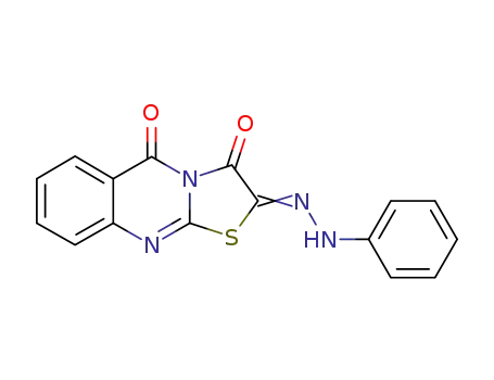 Molecular Structure of 62473-12-5 (5H-Thiazolo[2,3-b]quinazoline-2,3,5-trione, 2-(phenylhydrazone))