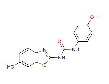 Molecular Structure of 58668-54-5 (Urea, N-(6-hydroxy-2-benzothiazolyl)-N'-(4-methoxyphenyl)-)
