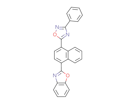 Molecular Structure of 67014-64-6 (Benzoxazole, 2-[4-(3-phenyl-1,2,4-oxadiazol-5-yl)-1-naphthalenyl]-)