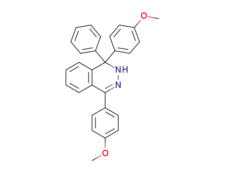 Molecular Structure of 62761-80-2 (Phthalazine, 1,2-dihydro-1,4-bis(4-methoxyphenyl)-1-phenyl-)