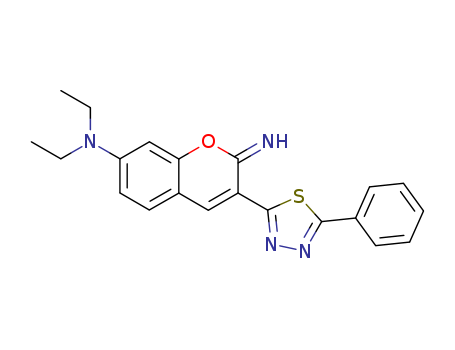 2H-1-Benzopyran-7-amine, N,N-diethyl-2-imino-3-(5-phenyl-1,3,4-thiadiazol-2-yl)-