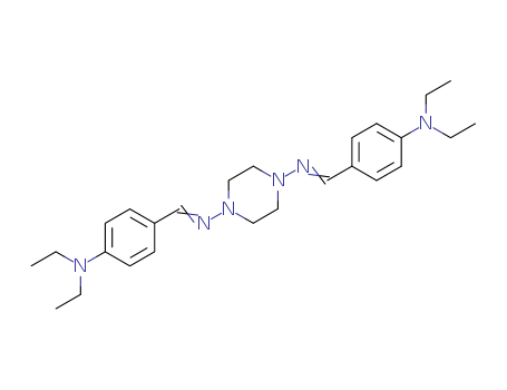 4-[[4-[(4-diethylaminophenyl)methylideneamino]piperazin-1-yl]iminomethyl]-N,N-diethyl-aniline cas  21322-98-5
