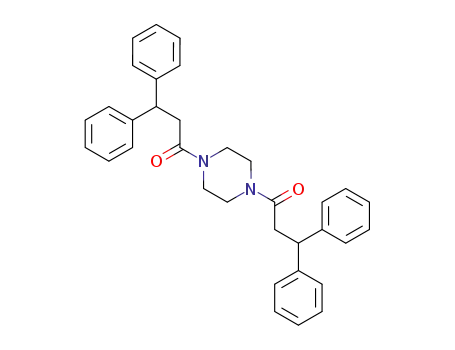 Molecular Structure of 24611-99-2 (Piperazine, 1,4-bis(1-oxo-3,3-diphenylpropyl)-)
