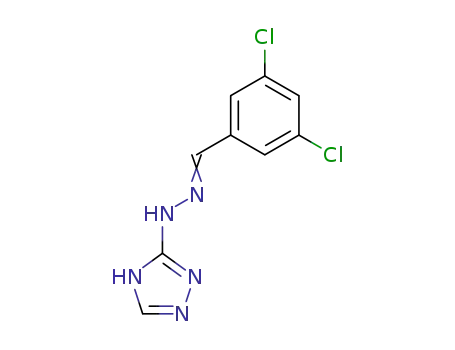 Molecular Structure of 65790-09-2 (Benzaldehyde, 3,5-dichloro-, 1H-1,2,4-triazol-3-ylhydrazone)