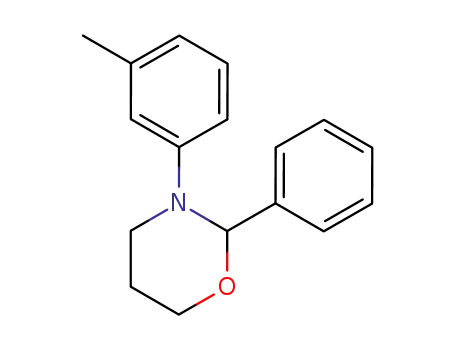 Molecular Structure of 29844-88-0 (2H-1,3-Oxazine, tetrahydro-3-(3-methylphenyl)-2-phenyl-)