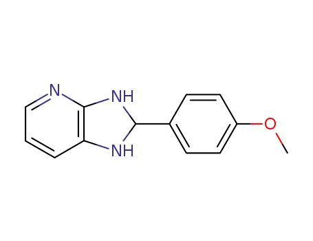 Molecular Structure of 63581-42-0 (1H-Imidazo[4,5-b]pyridine, 2,3-dihydro-2-(4-methoxyphenyl)-)
