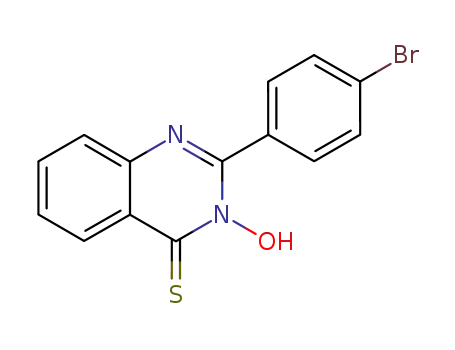 Molecular Structure of 64595-82-0 (4(3H)-Quinazolinethione, 2-(4-bromophenyl)-3-hydroxy-)