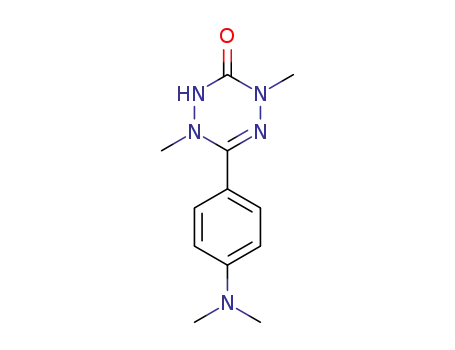 Molecular Structure of 62354-02-3 (1,2,4,5-Tetrazin-3(2H)-one,
6-[4-(dimethylamino)phenyl]-1,4-dihydro-1,4-dimethyl-)