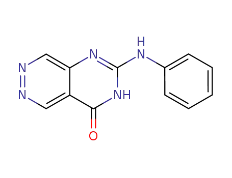 Molecular Structure of 63954-94-9 (Pyrimido[4,5-d]pyridazin-4(1H)-one, 2-(phenylamino)-)