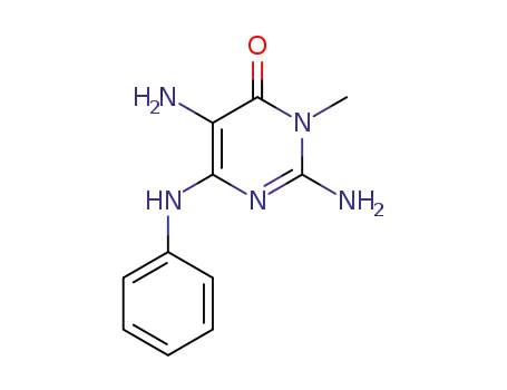 4(3H)-Pyrimidinone, 2,5-diamino-3-methyl-6-(phenylamino)-