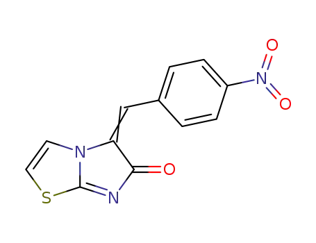 Molecular Structure of 63751-26-8 (Imidazo[2,1-b]thiazol-6(5H)-one, 5-[(4-nitrophenyl)methylene]-)