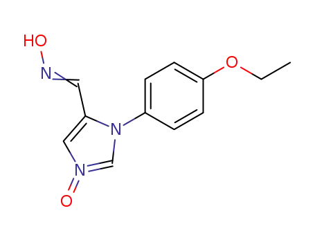 Molecular Structure of 62202-12-4 (1H-Imidazole-5-carboxaldehyde, 1-(4-ethoxyphenyl)-, oxime, 3-oxide)