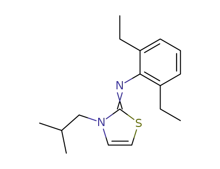 Benzenamine, 2,6-diethyl-N-[3-(2-methylpropyl)-2(3H)-thiazolylidene]-