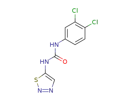 Molecular Structure of 51707-61-0 (Urea, N-(3,4-dichlorophenyl)-N'-1,2,3-thiadiazol-5-yl-)