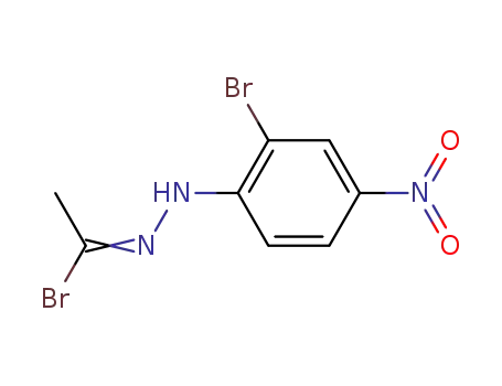 Molecular Structure of 38562-74-2 (Ethanehydrazonoyl bromide, N-(2-bromo-4-nitrophenyl)-)