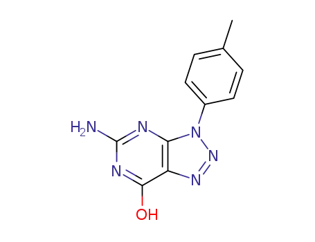 4H-1,2,3-Triazolo[4,5-d]pyrimidin-4-one,
6-amino-1,5-dihydro-1-(4-methylphenyl)-