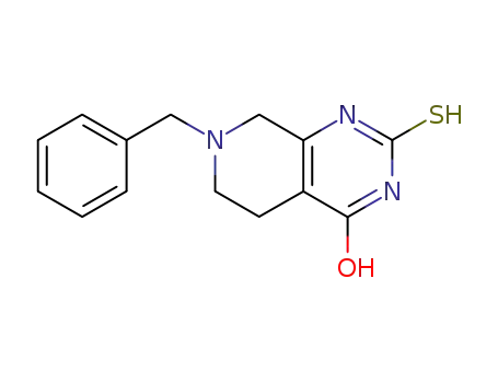 Molecular Structure of 62459-01-2 (Pyrido[3,4-d]pyrimidin-4(1H)-one,
2,3,5,6,7,8-hexahydro-7-(phenylmethyl)-2-thioxo-)