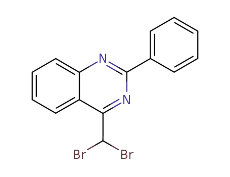 Molecular Structure of 61834-02-4 (Quinazoline, 4-(dibromomethyl)-2-phenyl-)