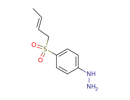 Molecular Structure of 62453-95-6 (Hydrazine, [4-(2-butenylsulfonyl)phenyl]-)