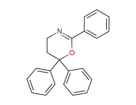 Molecular Structure of 122035-89-6 (4H-1,3-Oxazine, 5,6-dihydro-2,6,6-triphenyl-)