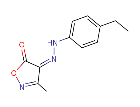 4,5-Isoxazoledione, 3-methyl-, 4-[(4-ethylphenyl)hydrazone]