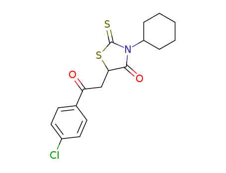 4-Thiazolidinone,5-[2-(4-chlorophenyl)-2-oxoethyl]-3-cyclohexyl-2-thioxo-