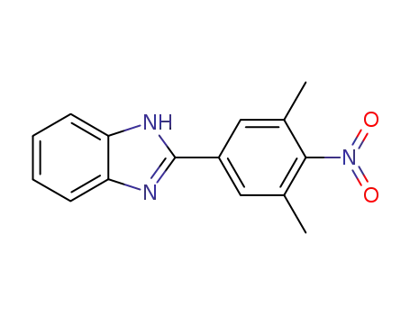 Molecular Structure of 63390-26-1 (1H-Benzimidazole, 2-(3,5-dimethyl-4-nitrophenyl)-)