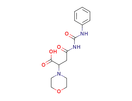 Molecular Structure of 65678-56-0 (4-Morpholineacetic acid,
a-[2-oxo-2-[[(phenylamino)carbonyl]amino]ethyl]-)