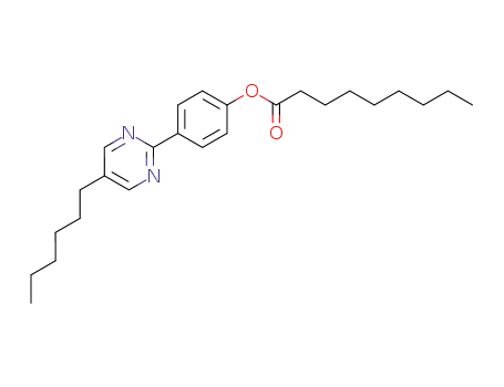 Molecular Structure of 58415-74-0 (Nonanoic acid, 4-(5-hexyl-2-pyrimidinyl)phenyl ester)
