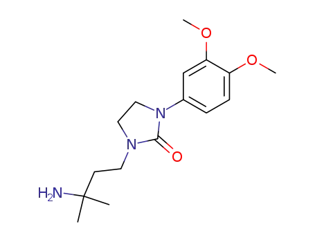 Molecular Structure of 64928-95-6 (2-Imidazolidinone, 1-(3-amino-3-methylbutyl)-3-(3,4-dimethoxyphenyl)-)