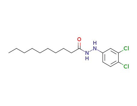 Molecular Structure of 4192-71-6 (Decanoic acid, 2-(3,4-dichlorophenyl)hydrazide)