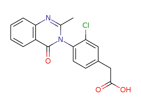 Benzeneacetic acid, 3-chloro-4-(2-methyl-4-oxo-3(4H)-quinazolinyl)-