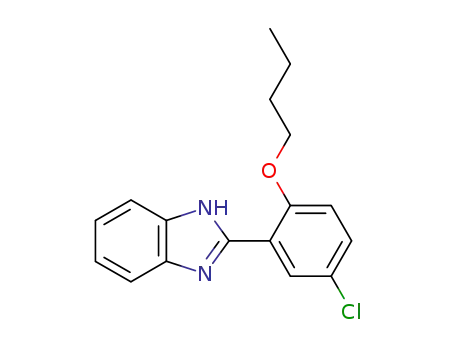 Molecular Structure of 62871-18-5 (1H-Benzimidazole, 2-(2-butoxy-5-chlorophenyl)-)