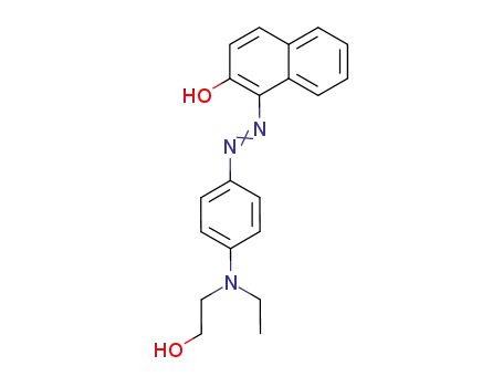 Molecular Structure of 82448-14-4 (2-Naphthalenol, 1-[[4-[ethyl(2-hydroxyethyl)amino]phenyl]azo]-)