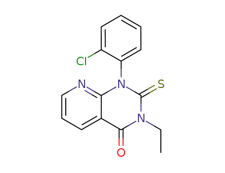 Pyrido[2,3-d]pyrimidin-4(1H)-one,
1-(2-chlorophenyl)-3-ethyl-2,3-dihydro-2-thioxo-
