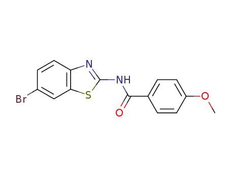 Molecular Structure of 15864-17-2 (Benzamide, N-(6-bromo-2-benzothiazolyl)-4-methoxy-)