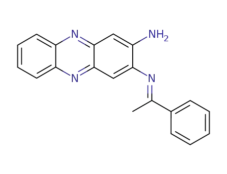 Molecular Structure of 62283-84-5 (2,3-Phenazinediamine, N-(1-phenylethylidene)-)