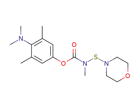 Carbamic acid, methyl(4-morpholinylthio)-,
4-(dimethylamino)-3,5-dimethylphenyl ester