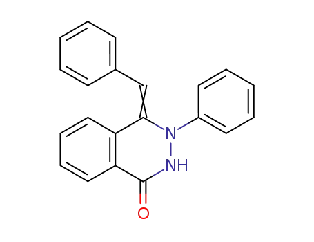 Molecular Structure of 62142-42-1 (1(2H)-Phthalazinone, 3,4-dihydro-3-phenyl-4-(phenylmethylene)-)