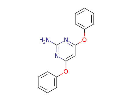 Molecular Structure of 62892-98-2 (2-Pyrimidinamine, 4,6-diphenoxy-)