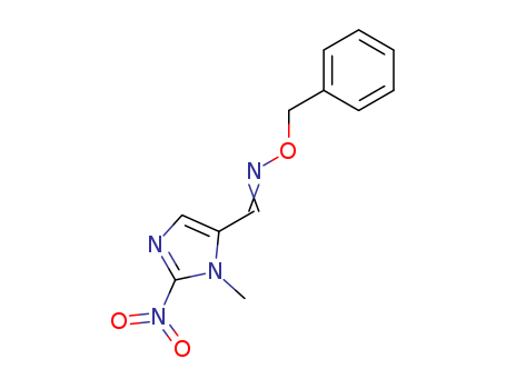 1H-Imidazole-5-carboxaldehyde,1-methyl-2-nitro-, O-(phenylmethyl)oxime cas  63551-61-1