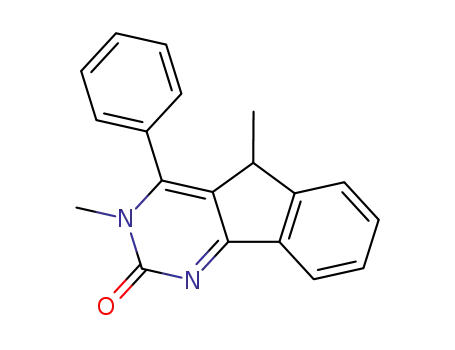 Molecular Structure of 61099-24-9 (2H-Indeno[1,2-d]pyrimidin-2-one, 3,5-dihydro-3,5-dimethyl-4-phenyl-)