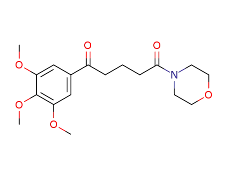 Molecular Structure of 56046-21-0 (1,5-Pentanedione,1-(4-morpholinyl)-5-(3,4,5-trimethoxyphenyl)-)